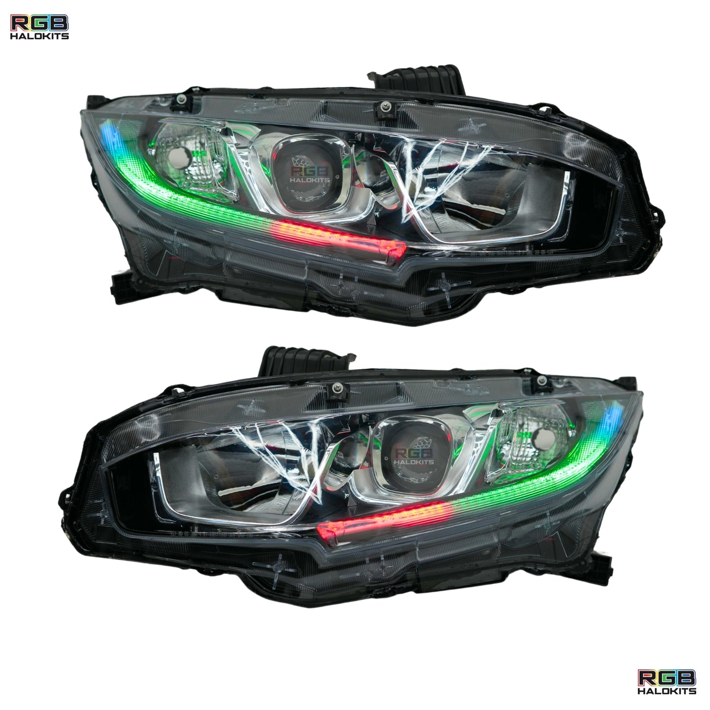 Stay LIT - Honda Civic Multicolor Flow Series DRL Boards (2016-2021)