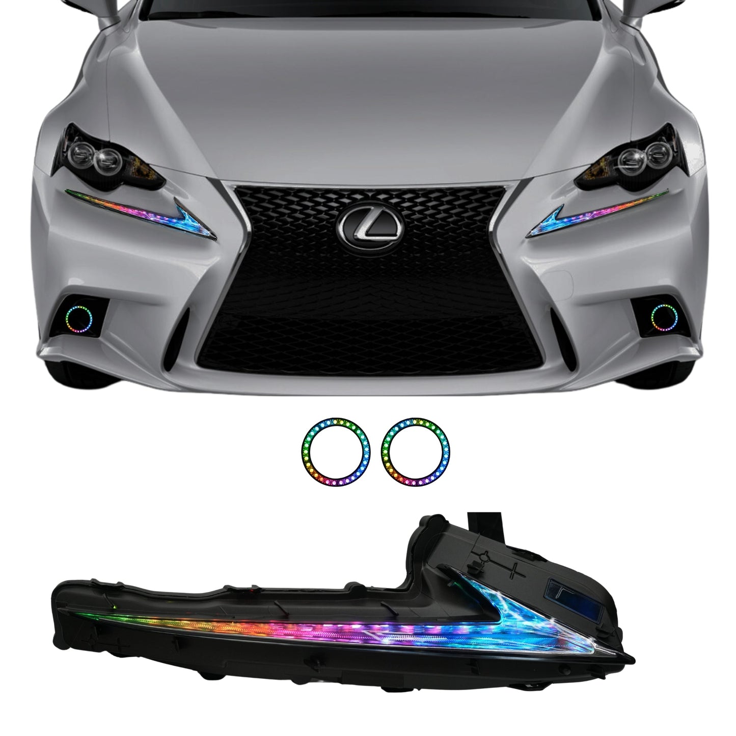 Stay LIT - Lexus IS Multicolor Flow Series DRL Boards (2014-2020)