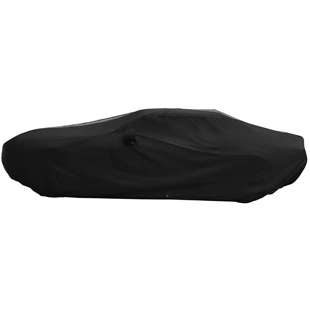 Ultraguard Plus Car Cover -  2008-2023 Dodge Challenger Ultraguard Plus Car Cover - 300D Indoor/Outdoor Protection - Black with Gray Stripes
