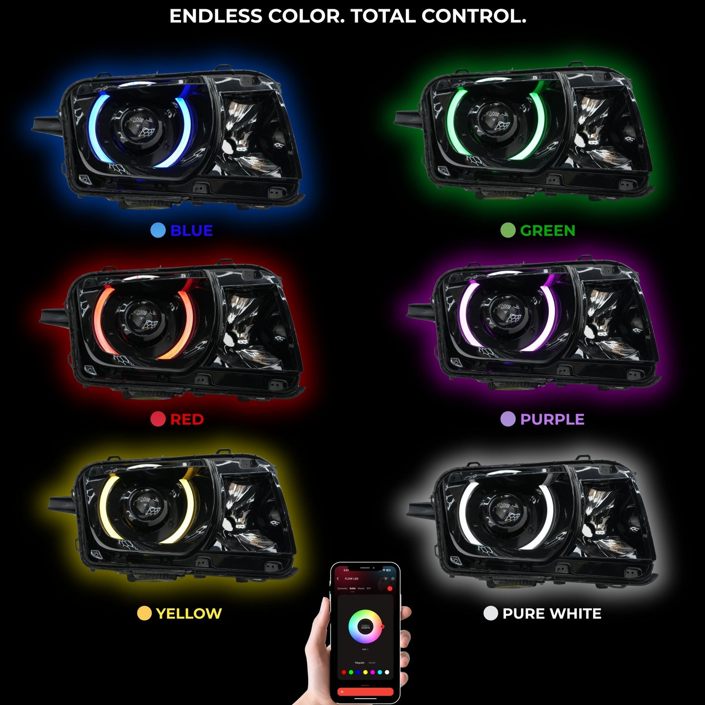 Stay LIT - Chevrolet Camaro RS/SS RGBW DRL Boards (2010-2013)