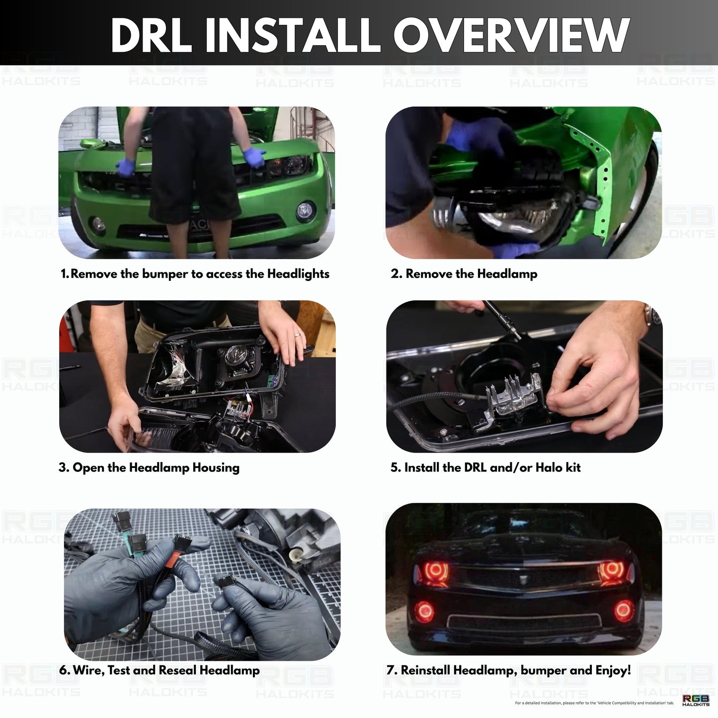 Stay LIT - Chevrolet Camaro RS/SS RGBW DRL Boards (2010-2013)