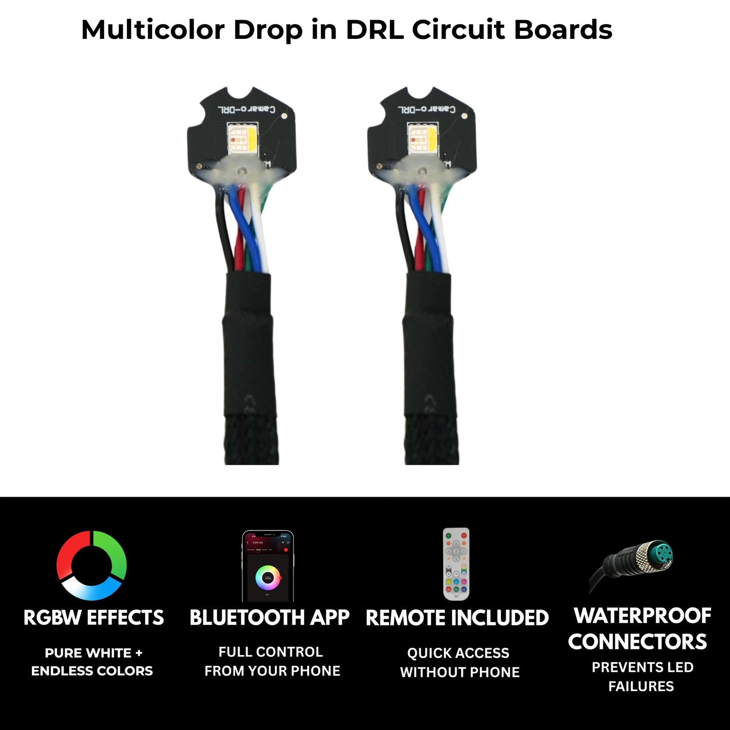 Stay LIT - Chevrolet Camaro RS/SS RGBW DRL Boards (2010-2013)