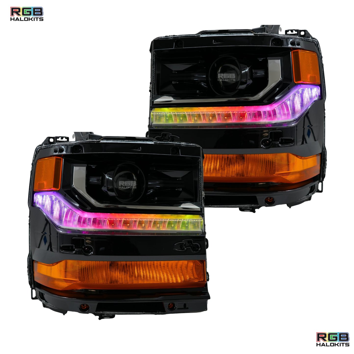 Stay LIT - Chevrolet Silverado Multicolor Flow Series DRL Boards (2016-2018)