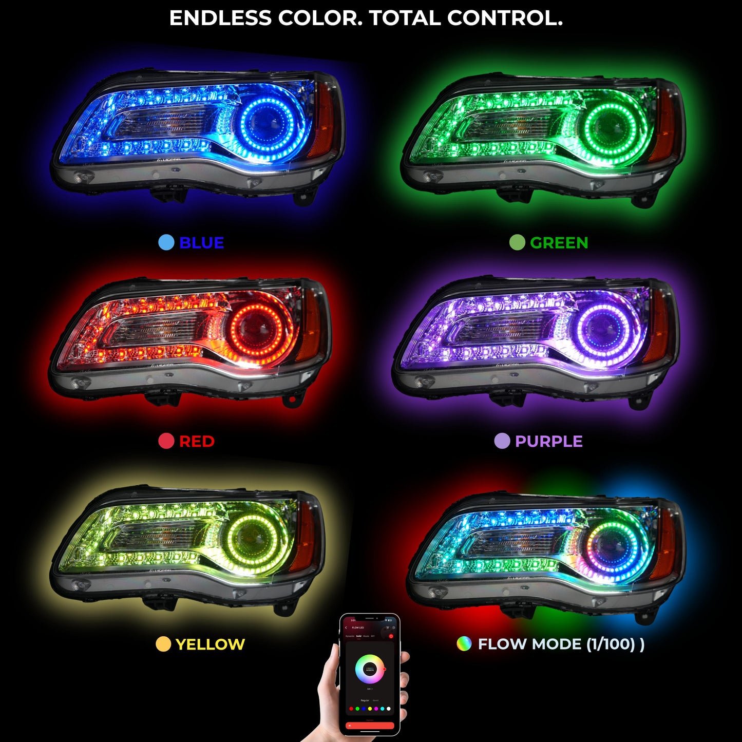 Stay LIT - Chrysler 300 Multicolor DRL Boards (2011-2023)