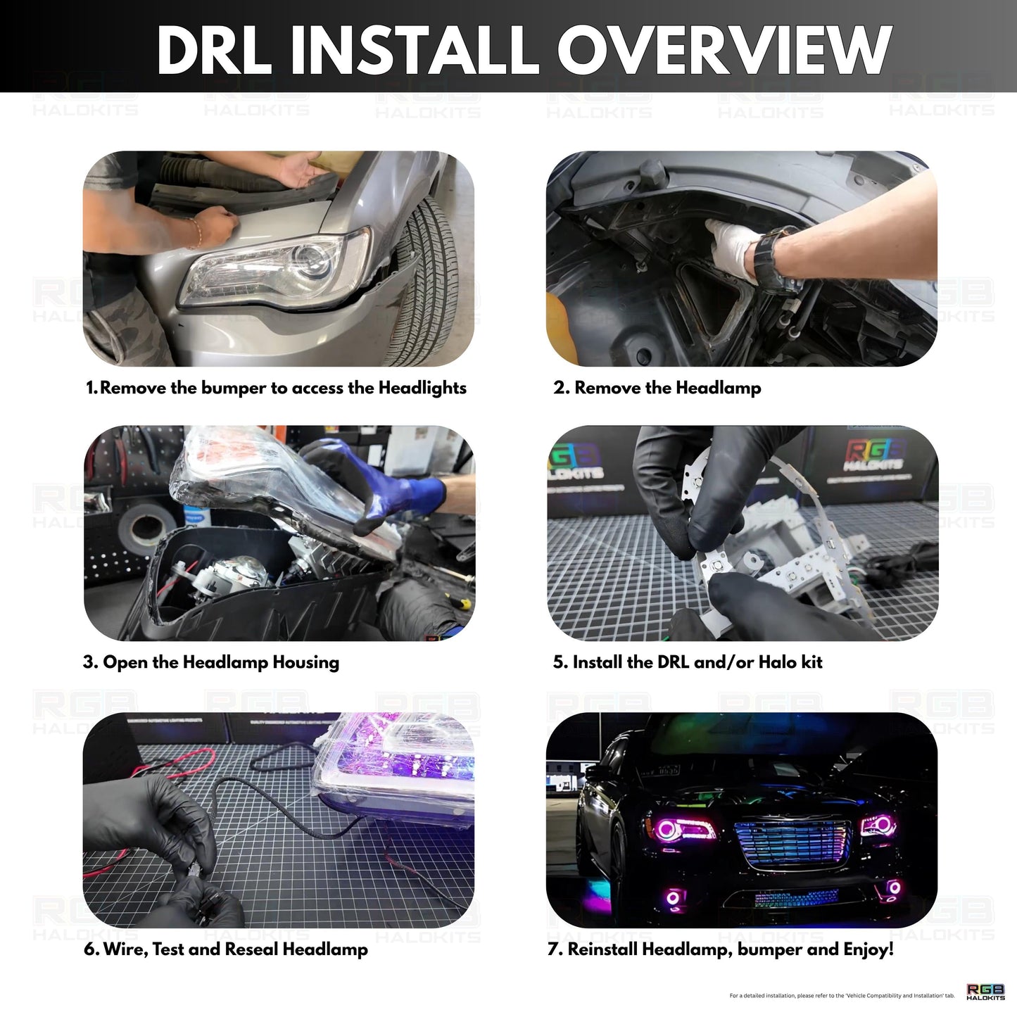 Stay LIT - Chrysler 300 Multicolor DRL Boards (2011-2023)