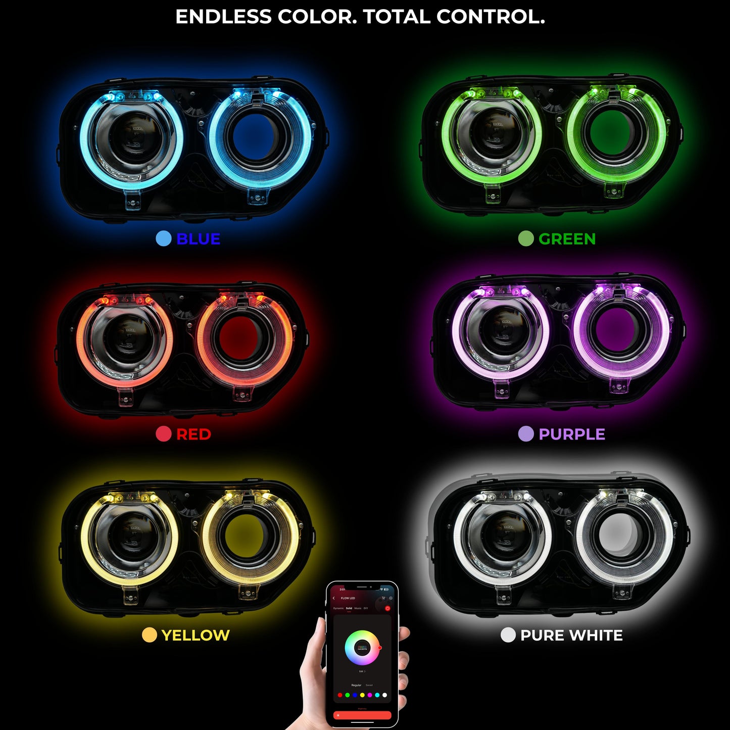 Stay LIT - Dodge Challenger RGBW DRL Boards (2015-2023)