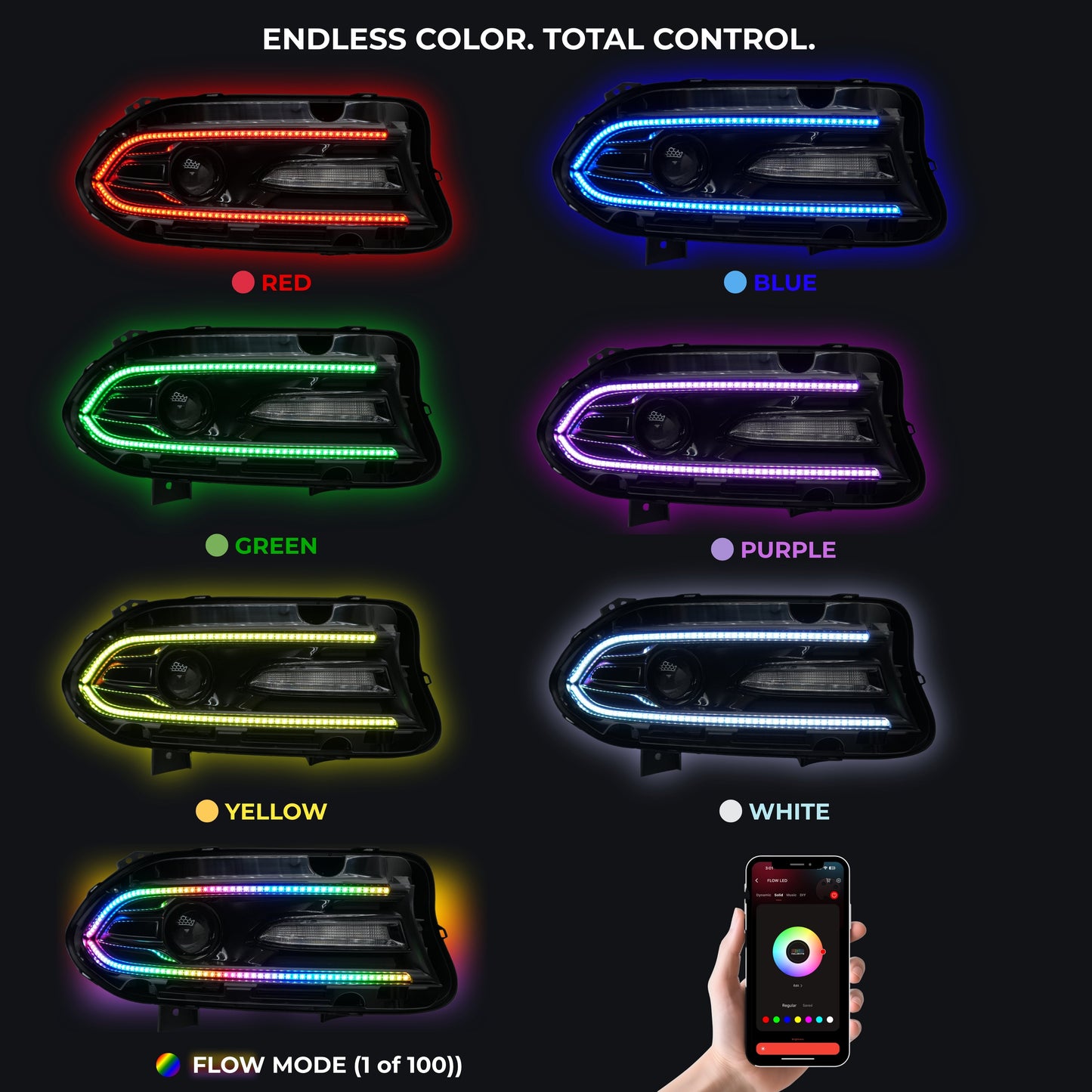 Stay LIT - Dodge Charger Flow Series DRL Boards (2015-2023)