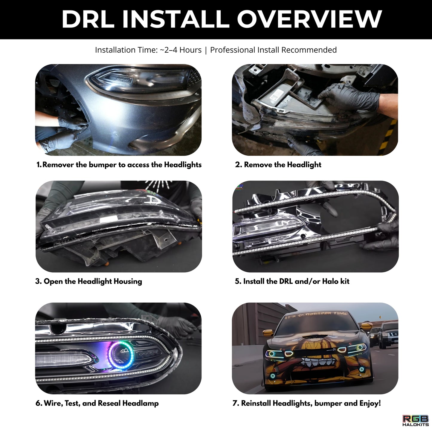 Stay LIT - Dodge Charger Flow Series DRL Boards (2015-2023)