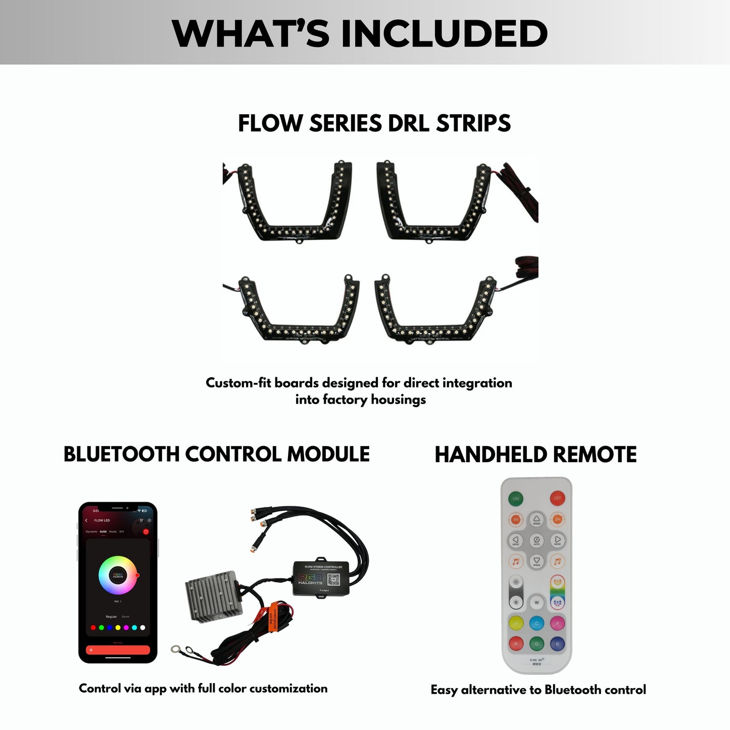 Stay LIT - Dodge Charger Flow Series DRL Boards (for 2011-2014 Spec-D Headlights)