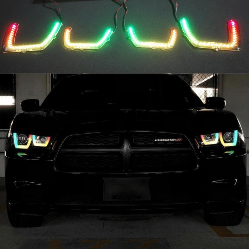 Stay LIT - Dodge Charger Flow Series DRL Boards (for 2011-2014 Spec-D Headlights)