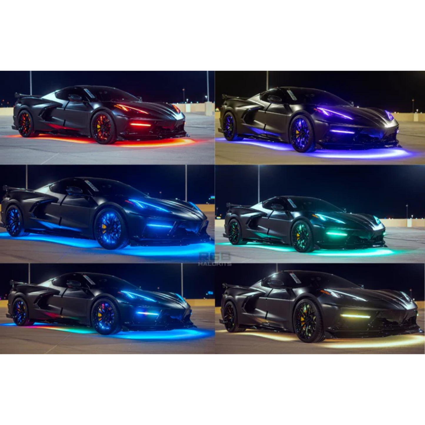 Stay LIT - Flow Series LED Underglow Lighting Kit 3.0 | Custom 6pc | Flexible