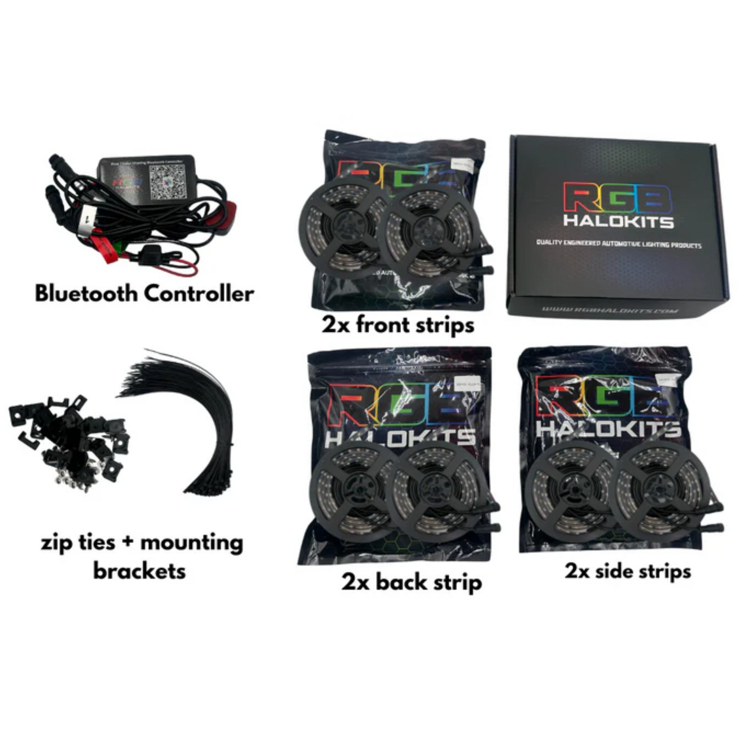 Stay LIT - Flow Series LED Underglow Lighting Kit 3.0 | Custom 6pc | Flexible