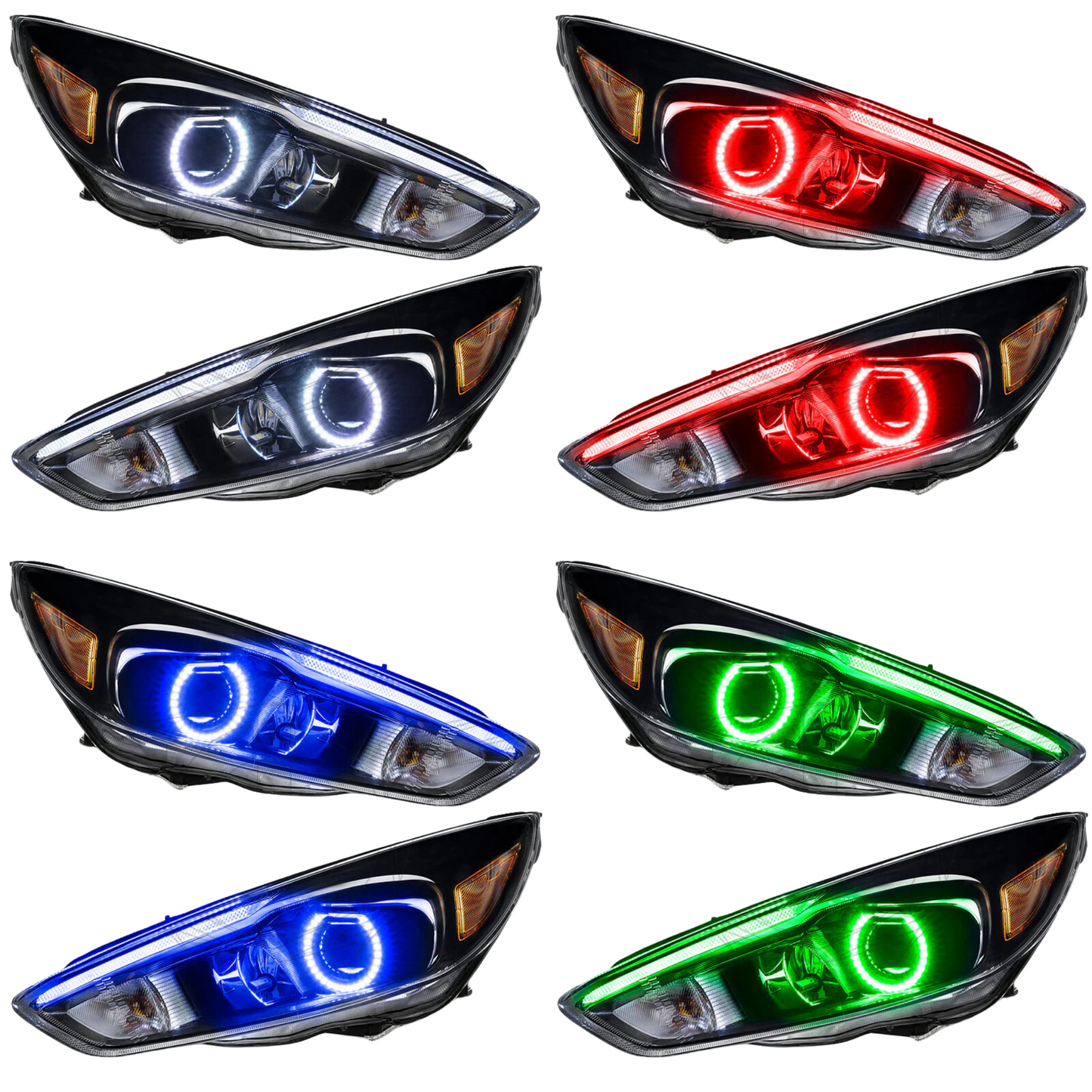 Stay LIT - Ford Focus RS/ST Flow Series/Color Chasing DRL + Halo (2015-2017)
