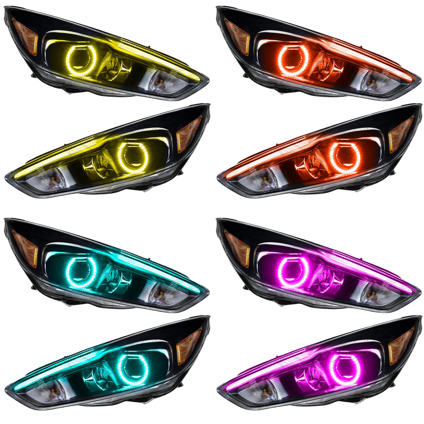 Stay LIT - Ford Focus RS/ST Flow Series/Color Chasing DRL + Halo (2015-2017)