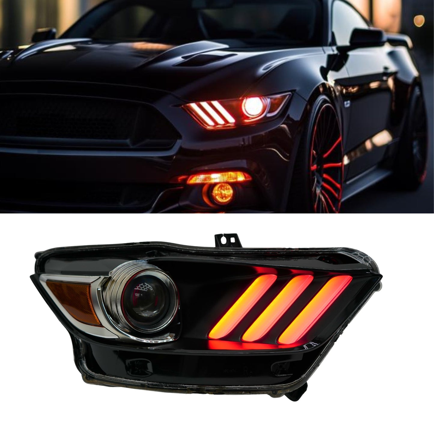 Stay LIT - Ford Mustang Multicolor Flow Series DRL Boards (2015-2017)