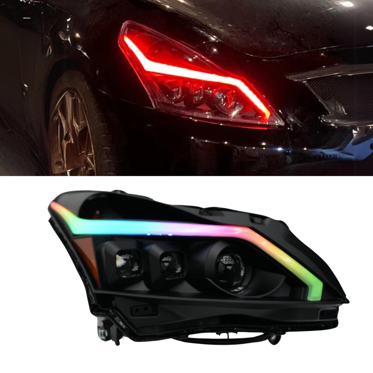 Stay LIT - Infiniti G37 Multicolor DRL Boards (for 2010-2013 Spyder Headlights)