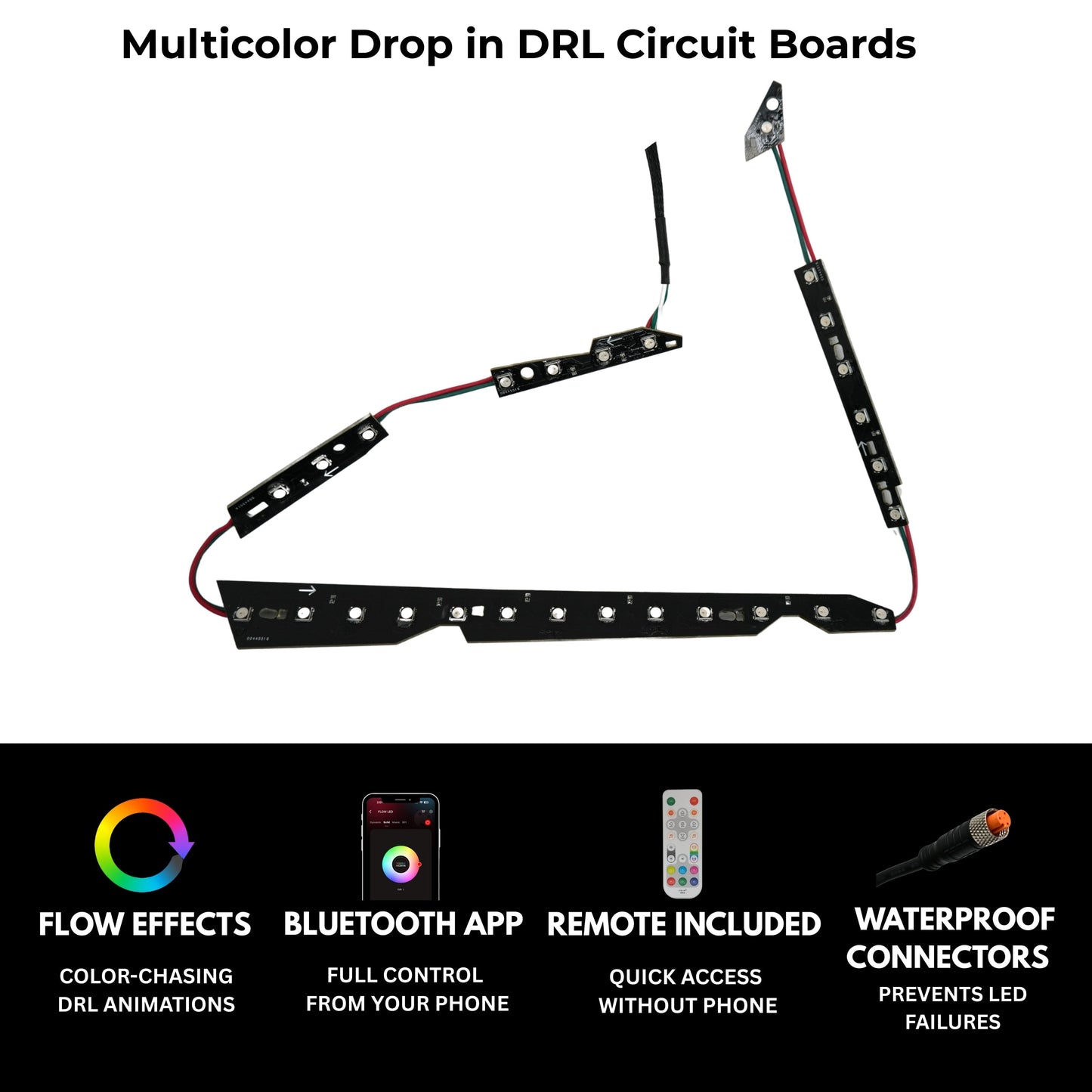 Stay LIT - Infiniti G37 Multicolor DRL Boards (for 2010-2013 Spyder Headlights)