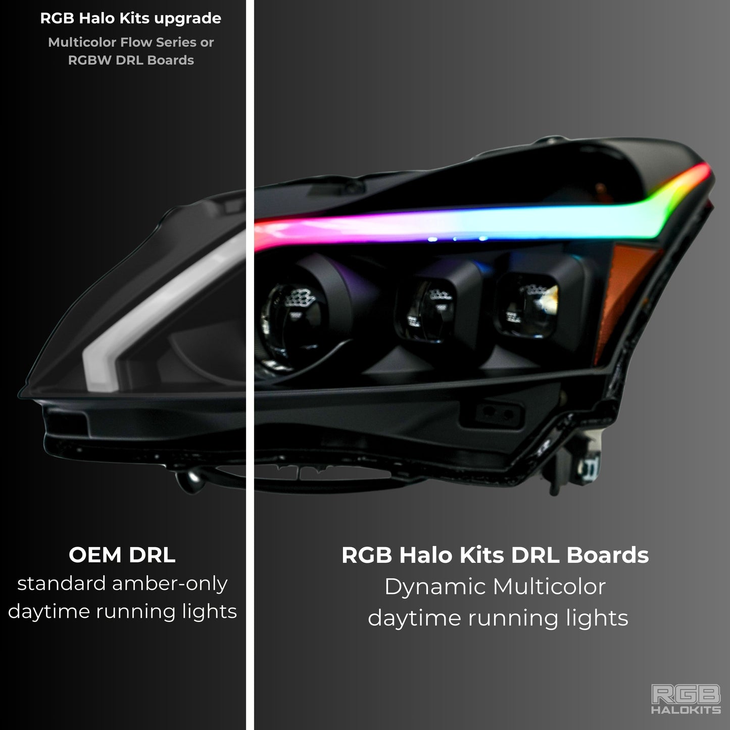 Stay LIT - Infiniti G37 Multicolor DRL Boards (for 2010-2013 Spyder Headlights)
