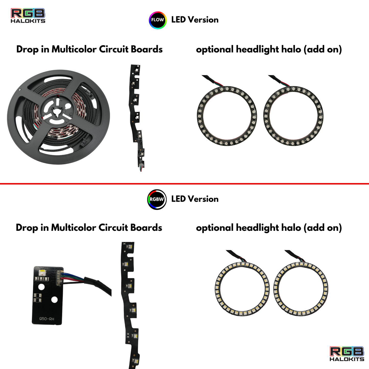 Stay LIT - Infiniti Q50 Multicolor Flow DRL Boards (2014-2024)