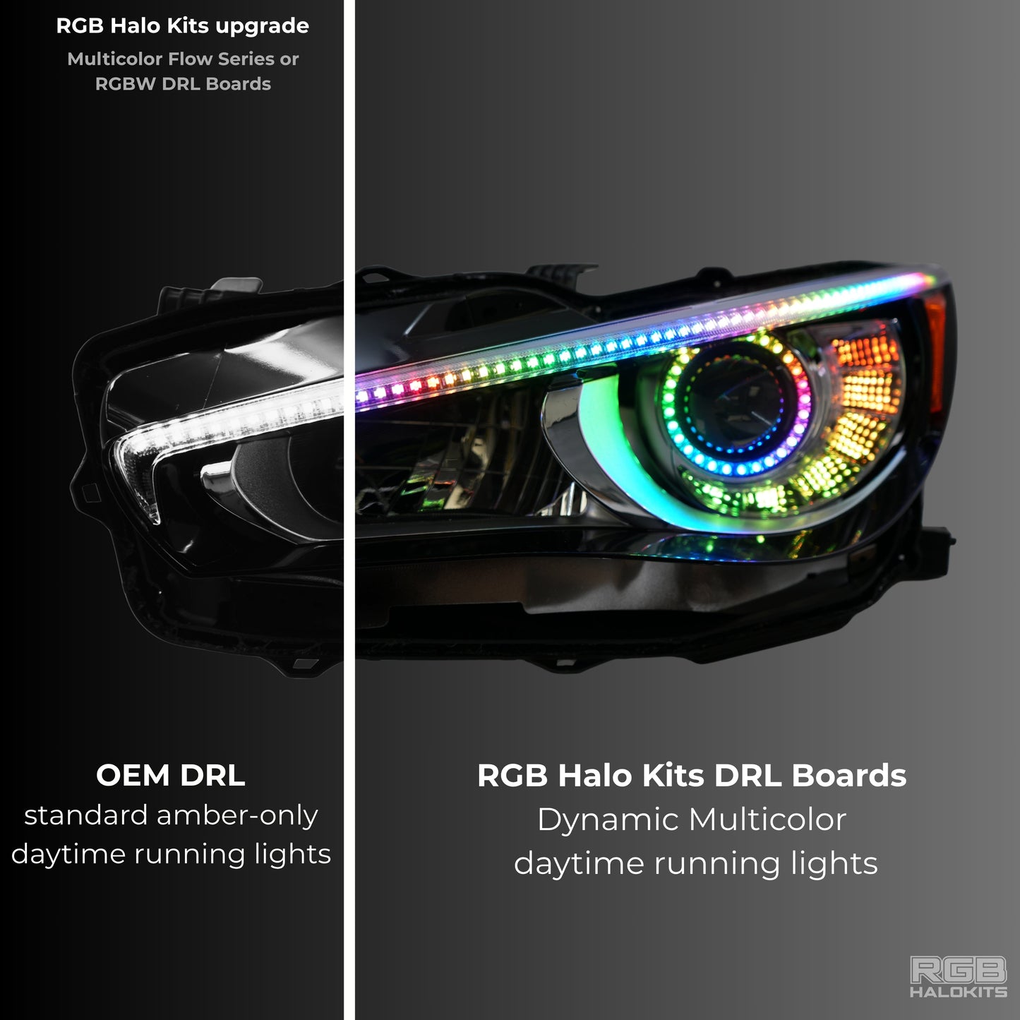 Stay LIT - Infiniti Q50 Multicolor Flow DRL Boards (2014-2024)