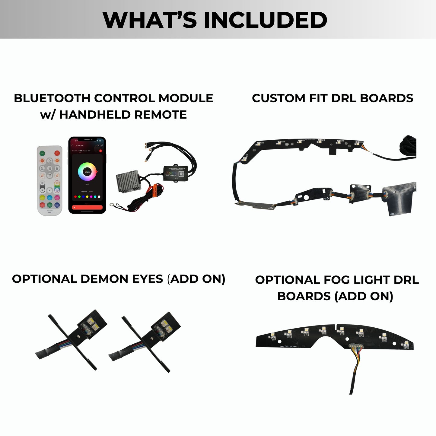 Stay LIT - Jeep Grand Cherokee Multicolor DRL Boards (2014-2021)
