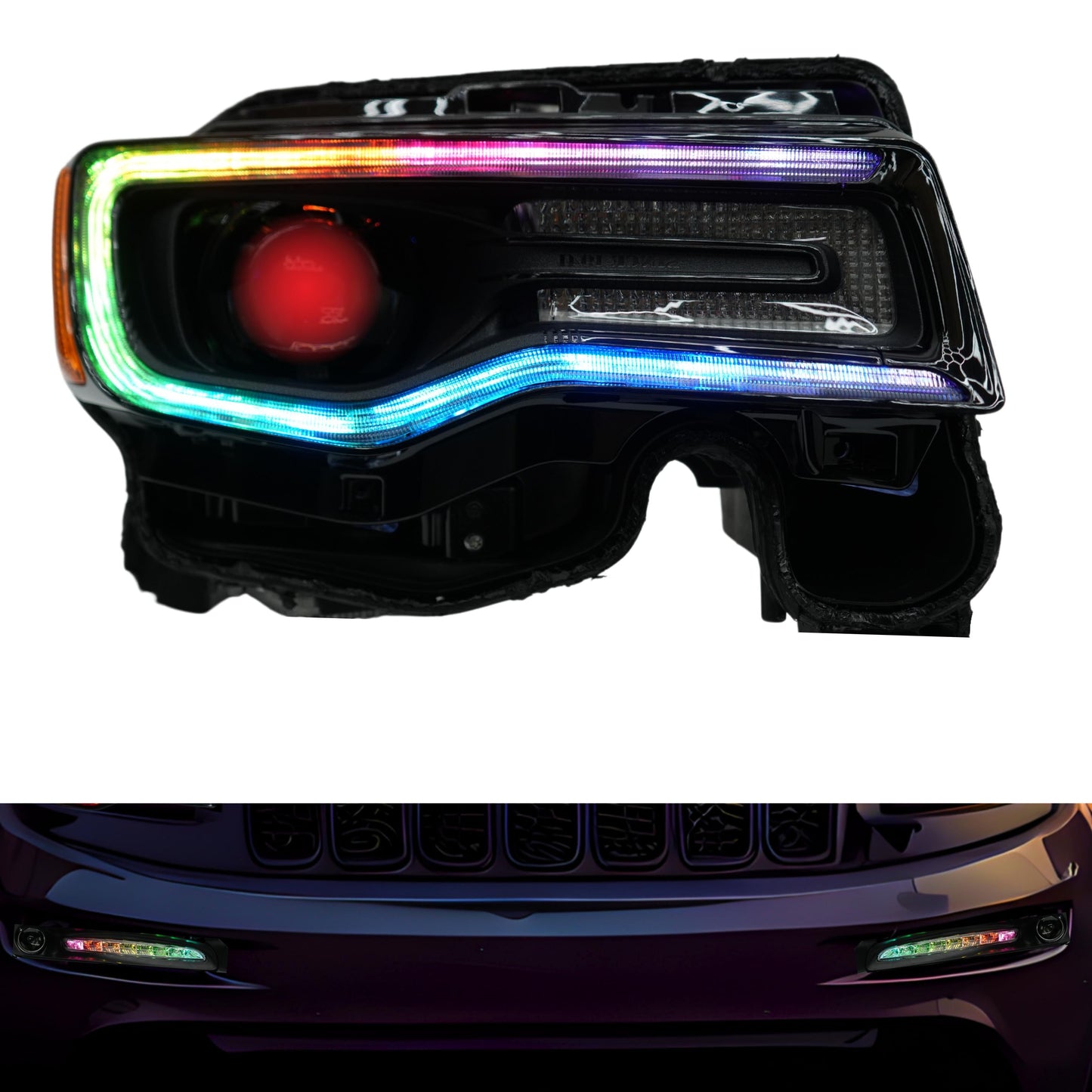 Stay LIT - Jeep Grand Cherokee Multicolor DRL Boards (2014-2021)