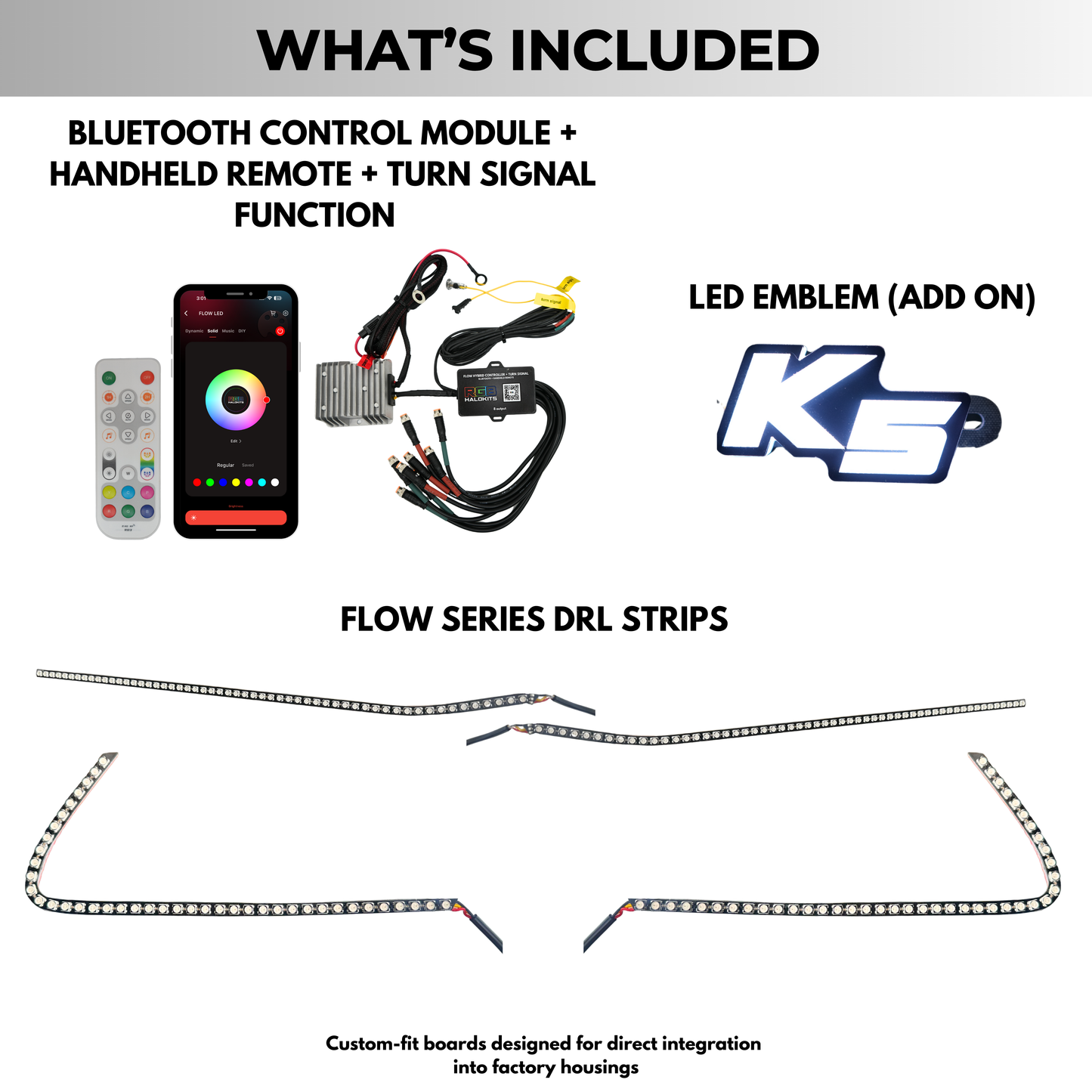 Stay LIT - Kia K5 Multicolor Flow DRL Boards (2021-2024)