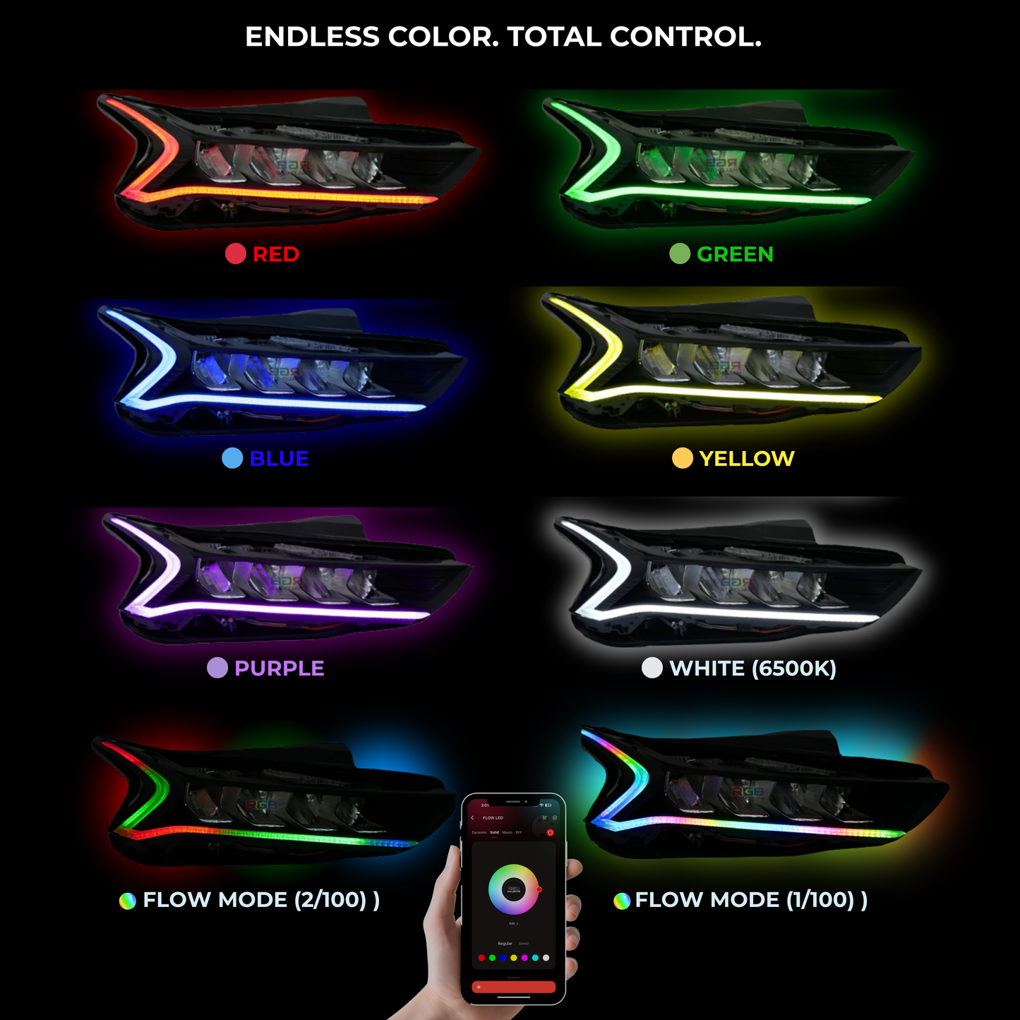 Stay LIT - Kia K5 Multicolor Flow DRL Boards (2021-2024)