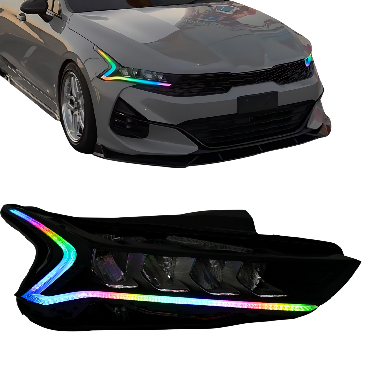 Stay LIT - Kia K5 Multicolor Flow DRL Boards (2021-2024)