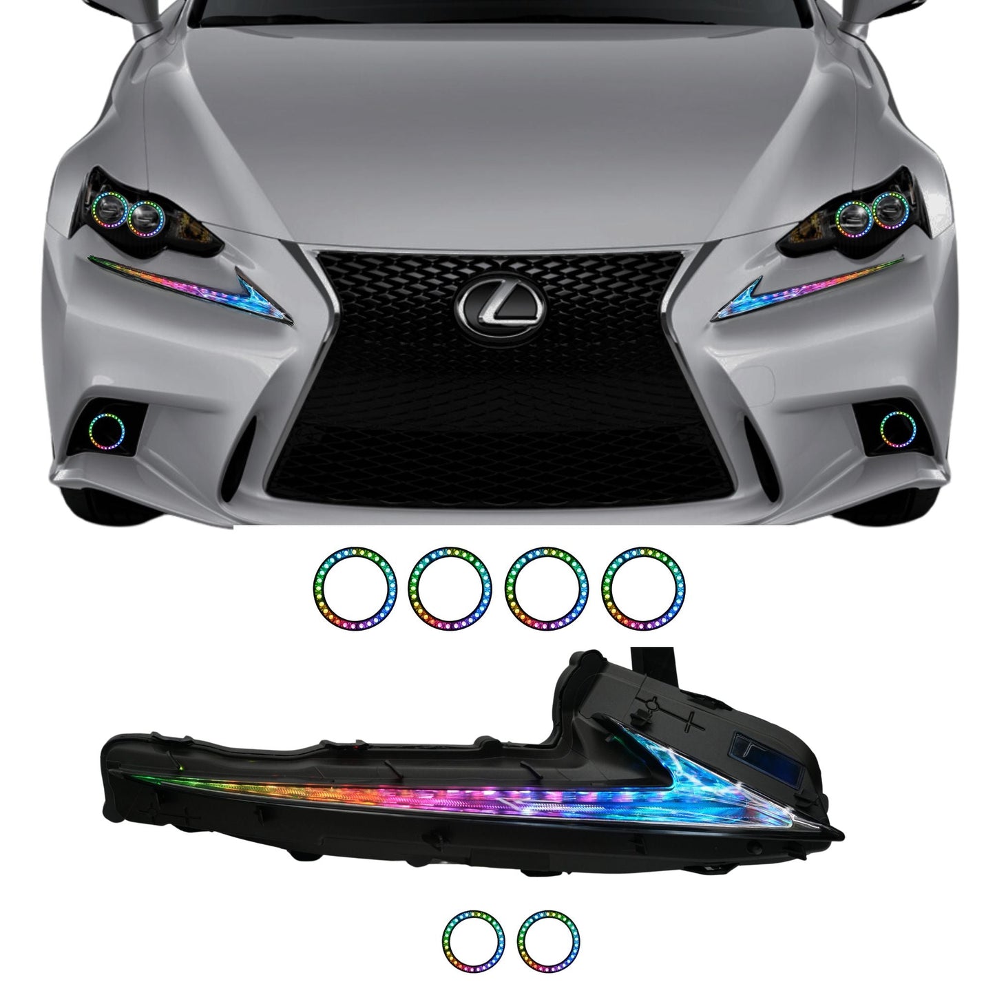 Stay LIT - Lexus IS Multicolor Flow Series DRL Boards (2014-2020)
