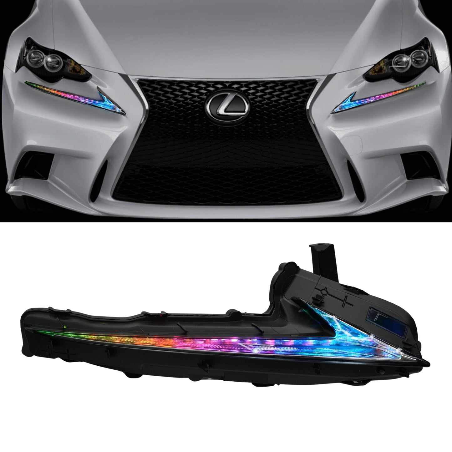 Stay LIT - Lexus IS Multicolor Flow Series DRL Boards (2014-2020)