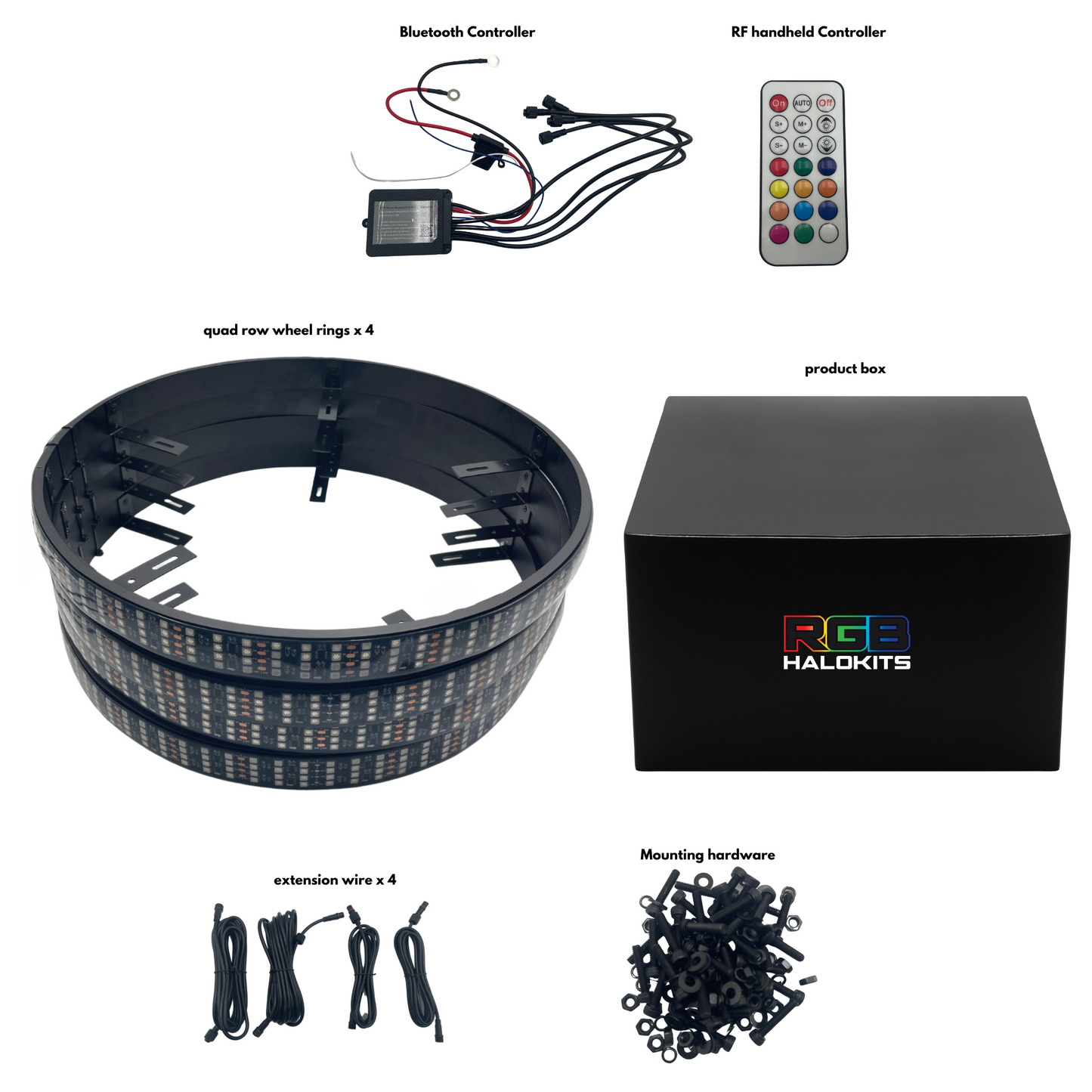 Stay LIT - Quad 4 Row LED Wheel Ring Kit | Flow Series