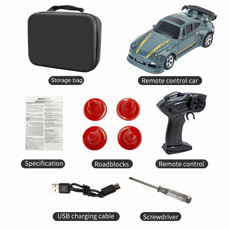 RC Toy - 1:64 Drift RC Car 4-Wheel Remote Control Racing Toy