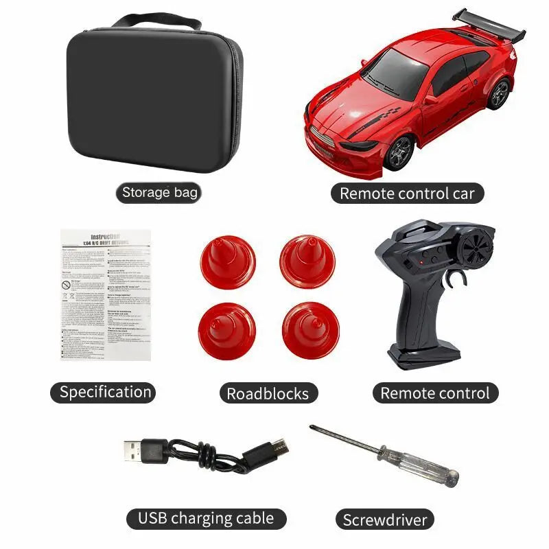RC Toy - 1:64 Drift RC Car 4-Wheel Remote Control Racing Toy