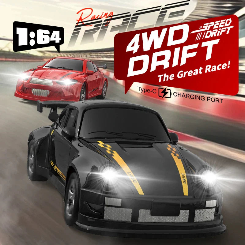 RC Toy - 1:64 Drift RC Car 4-Wheel Remote Control Racing Toy
