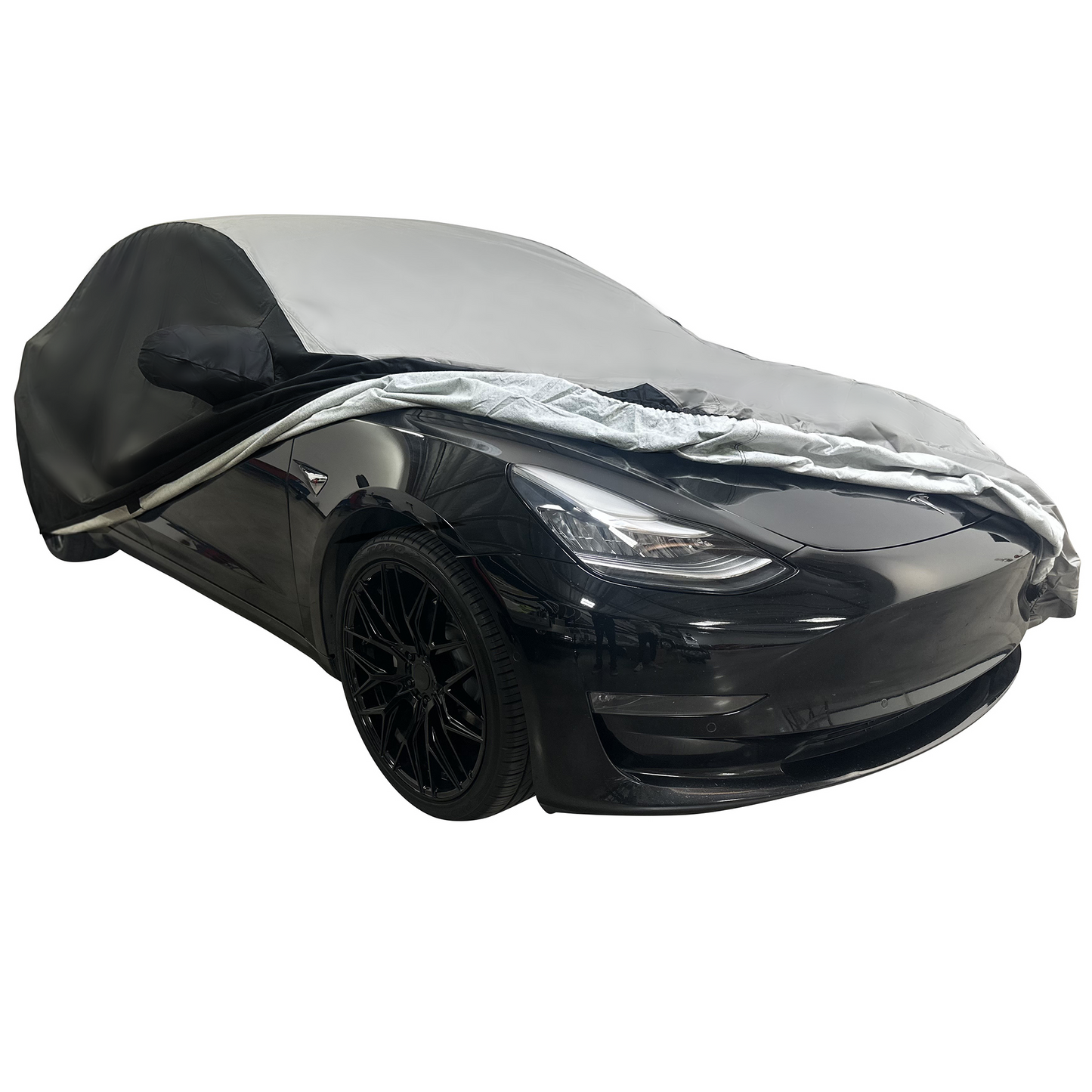 Ultraguard Plus Car Cover -  2017-2026 Tesla Model 3 Ultraguard Plus Car Cover - 300D Indoor/Outdoor Protection - Gray/Black