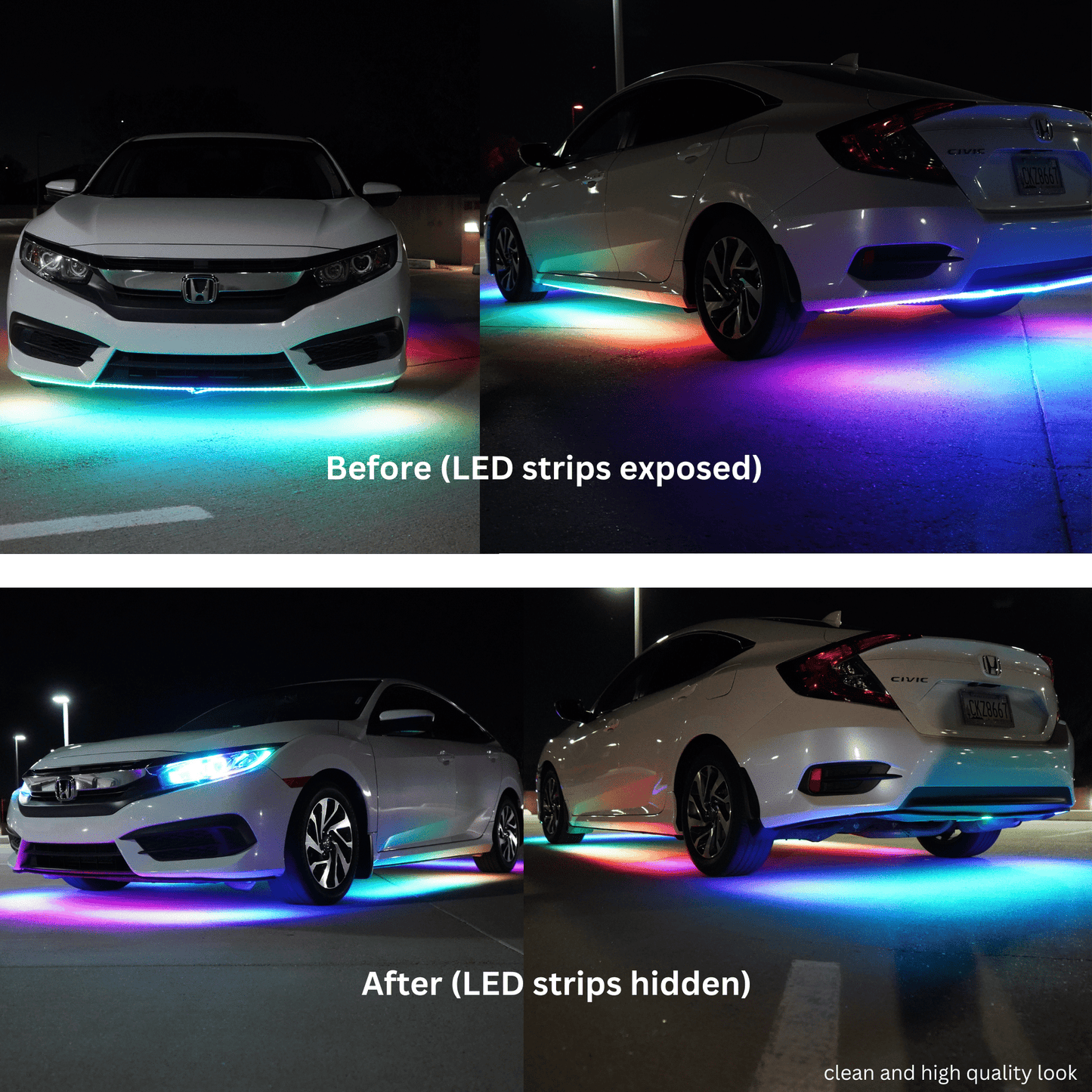 Stay LIT - Underglow Strip Hiding Kit