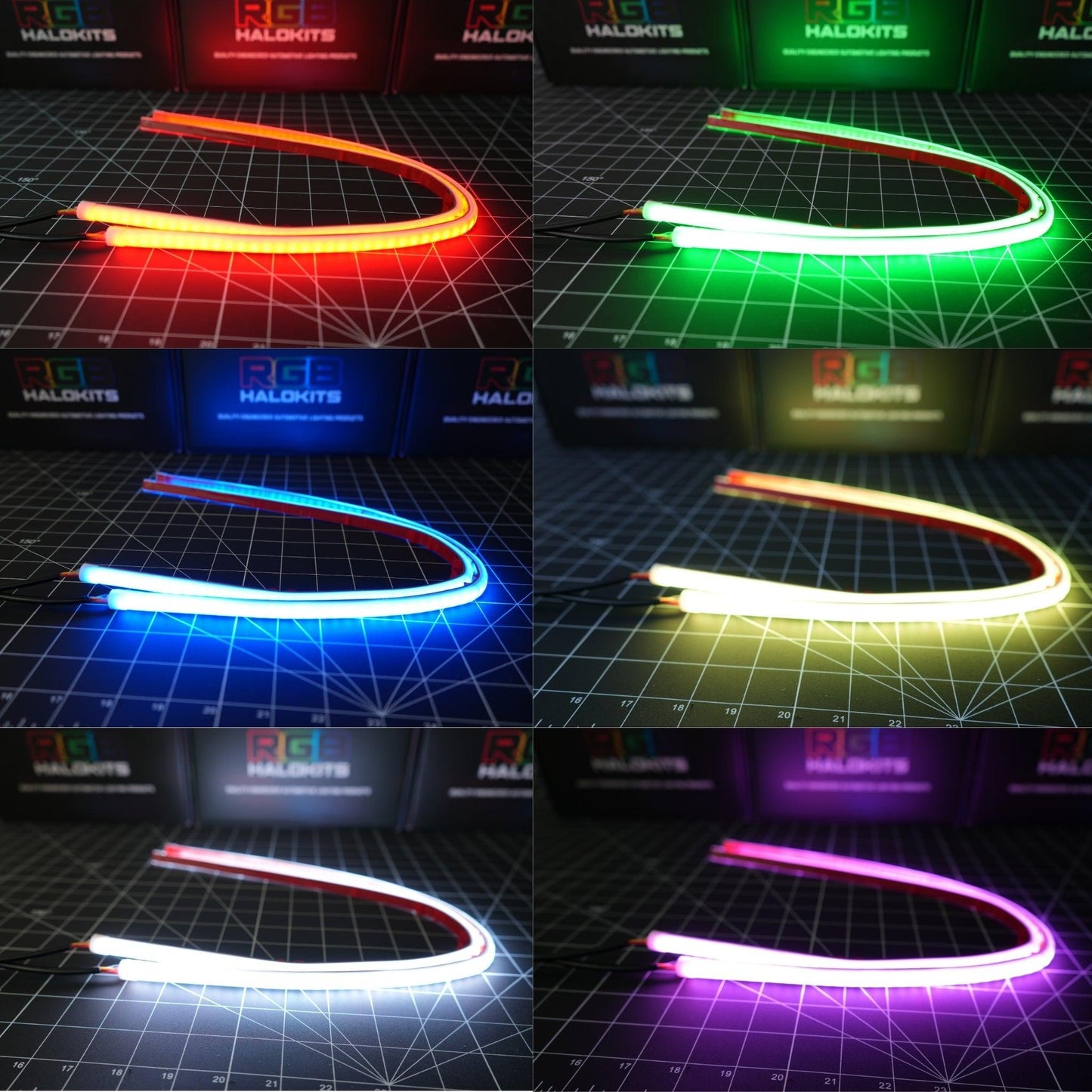 Stay LIT - Universal Flexible DRL Tube Diffused Strips | Multicolor