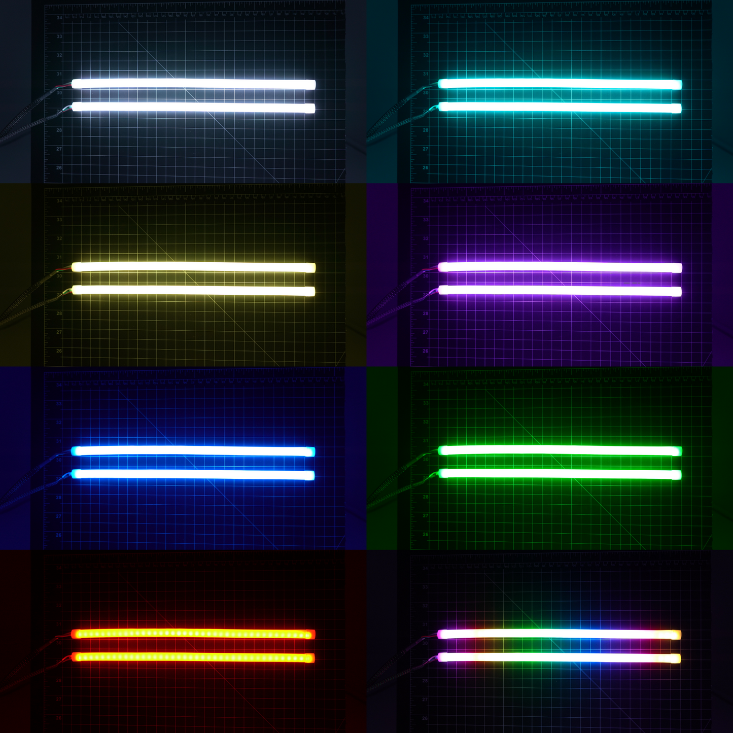 Stay LIT - Universal Flexible DRL Tube Diffused Strips | Multicolor