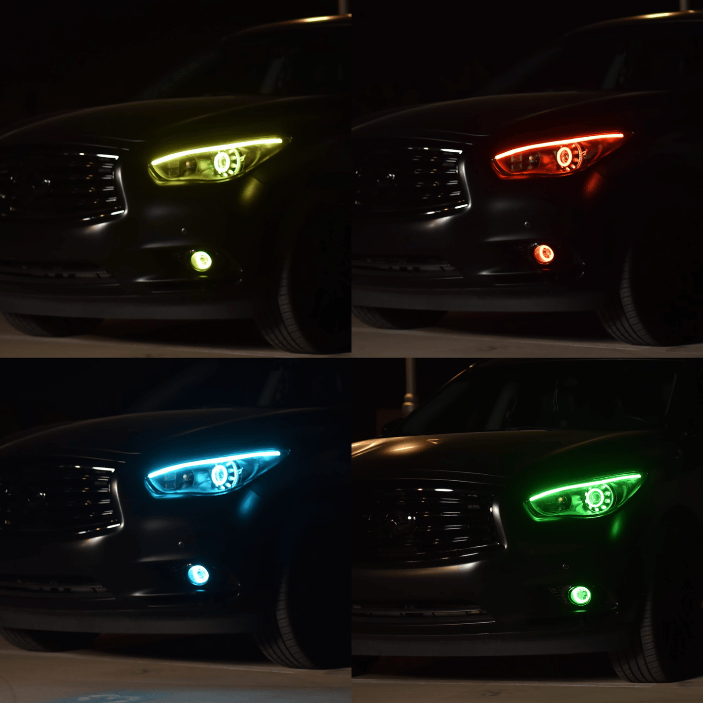 Stay LIT - Universal Flexible DRL Tube Diffused Strips | Multicolor