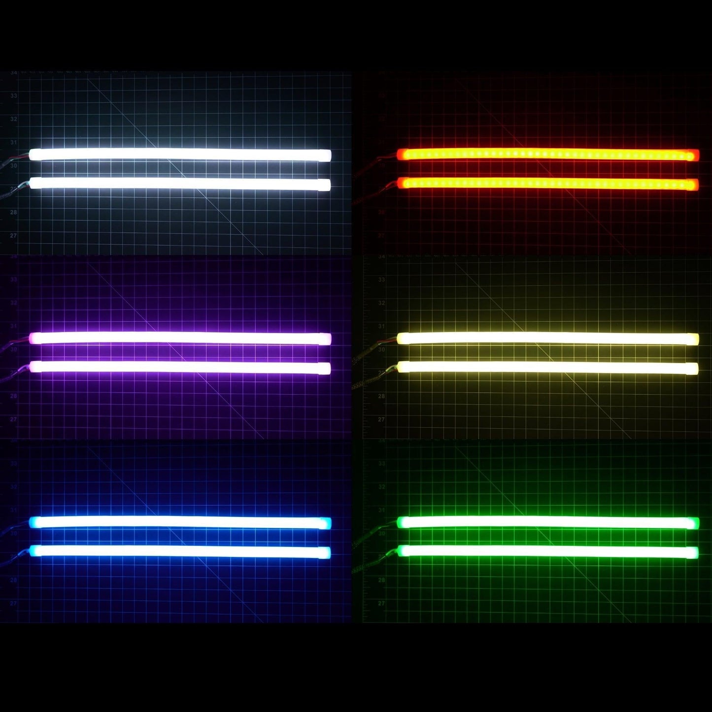 Stay LIT - Universal Flexible DRL Tube Diffused Strips | Multicolor