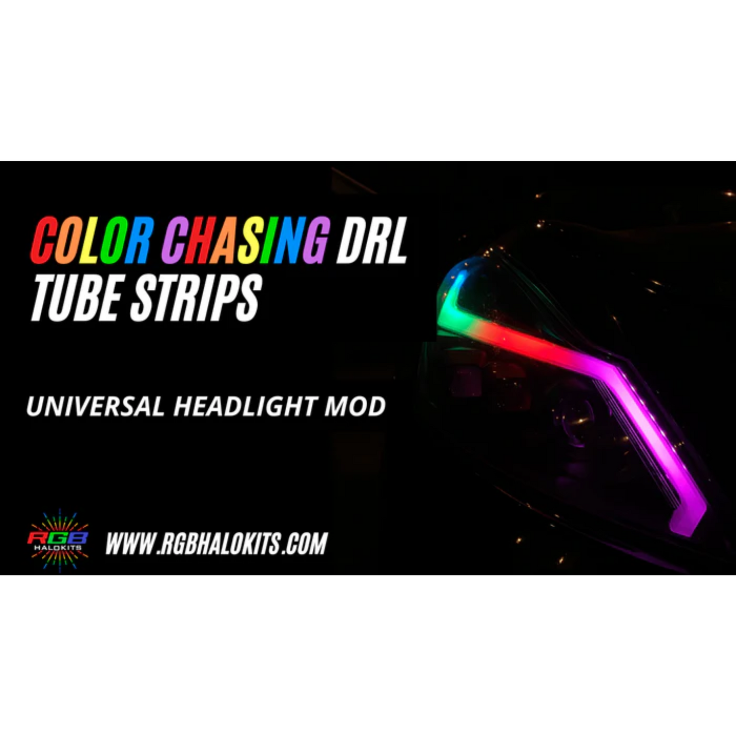 Stay LIT - Universal Side Emitting Flexible DRL Diffused Strips | Multicolor