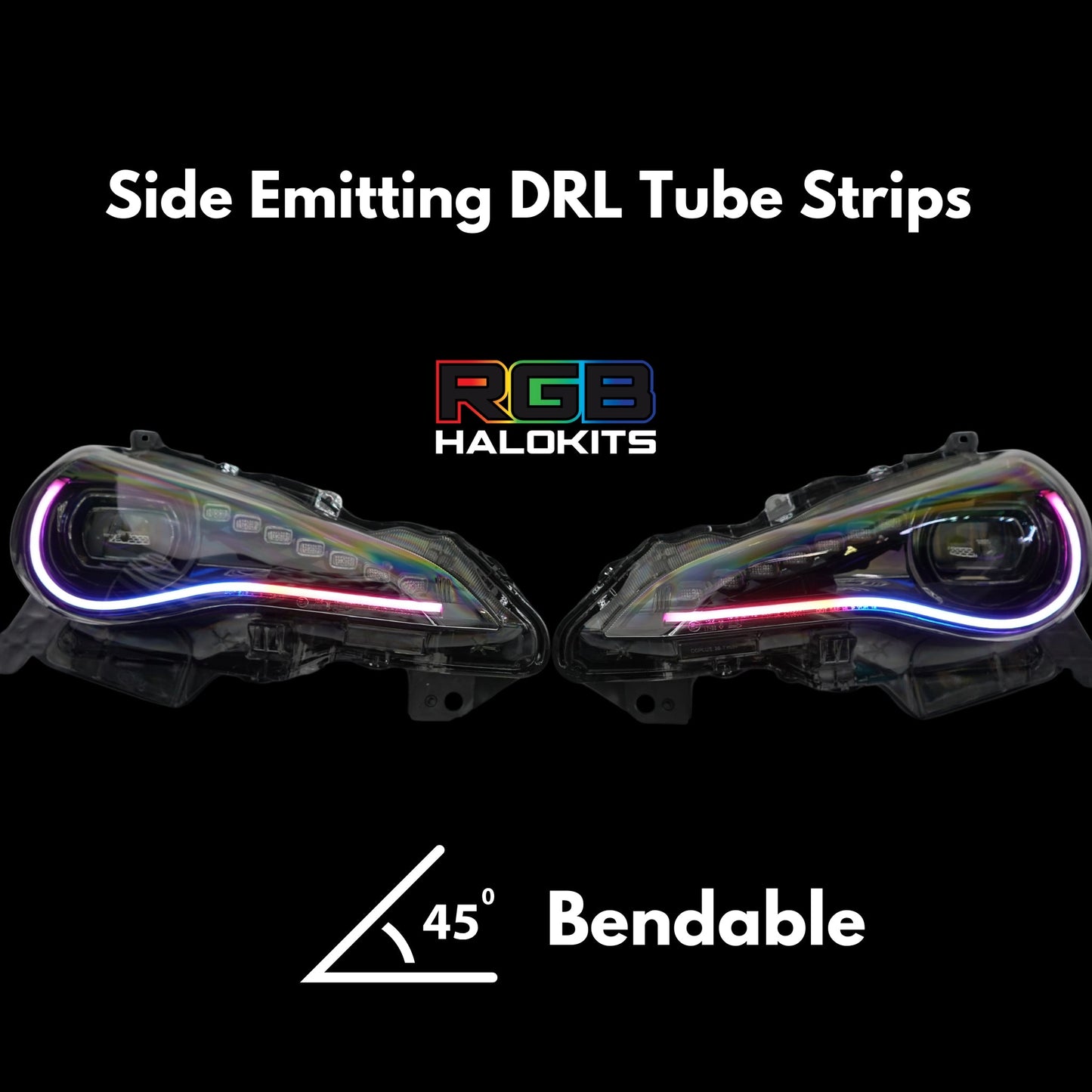 Stay LIT - Universal Side Emitting Flexible DRL Diffused Strips | Multicolor