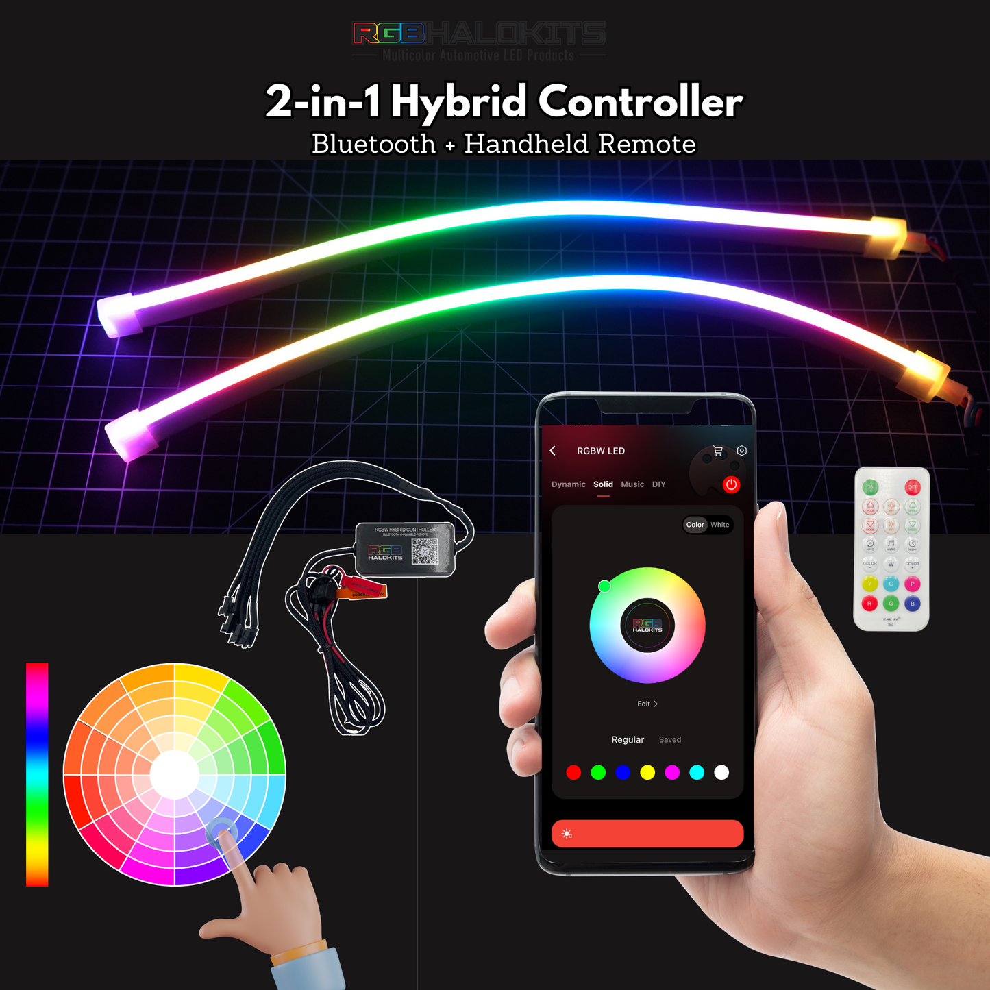 Stay LIT - Universal Side Emitting Flexible DRL Diffused Strips | Multicolor