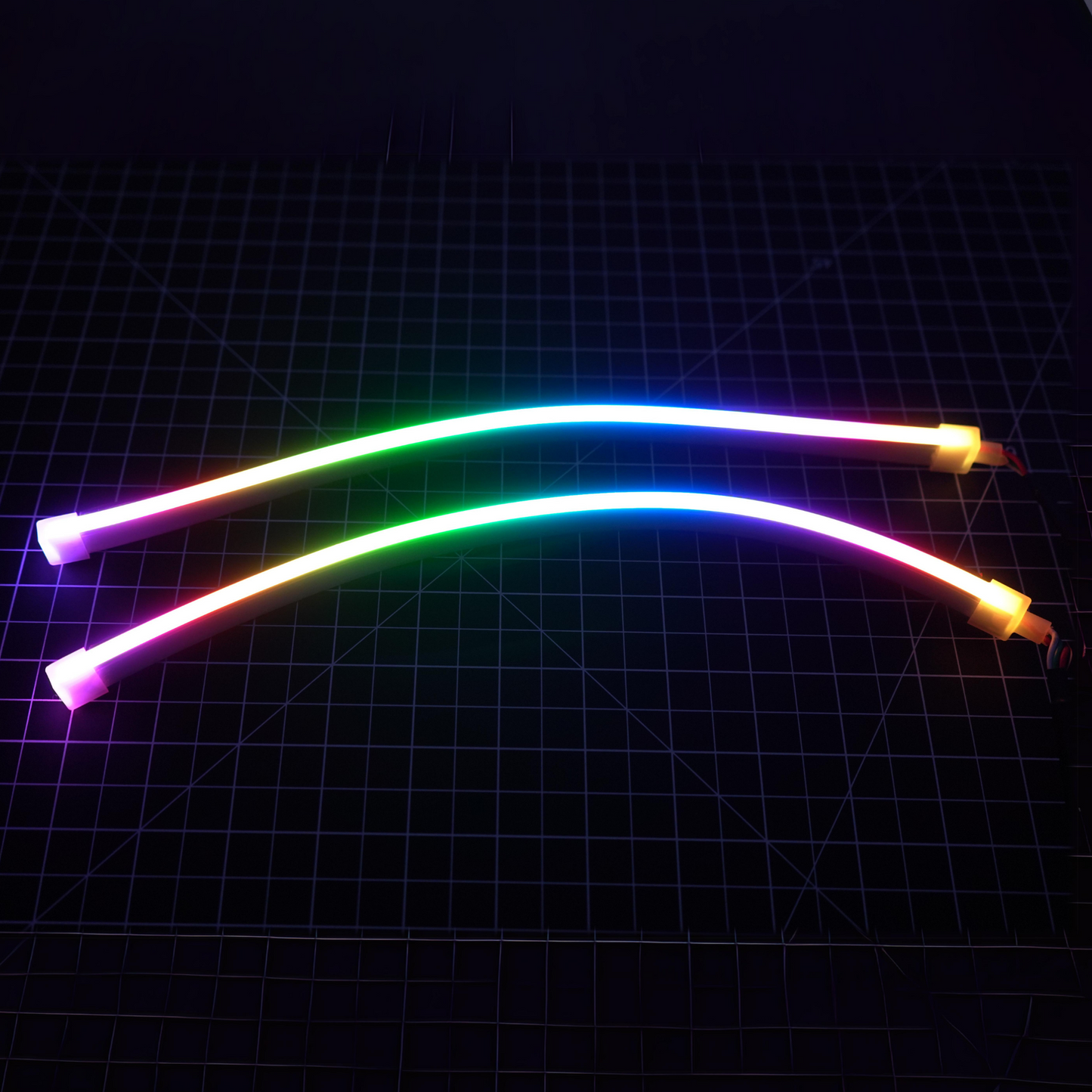 Stay LIT - Universal Side Emitting Flexible DRL Diffused Strips | Multicolor