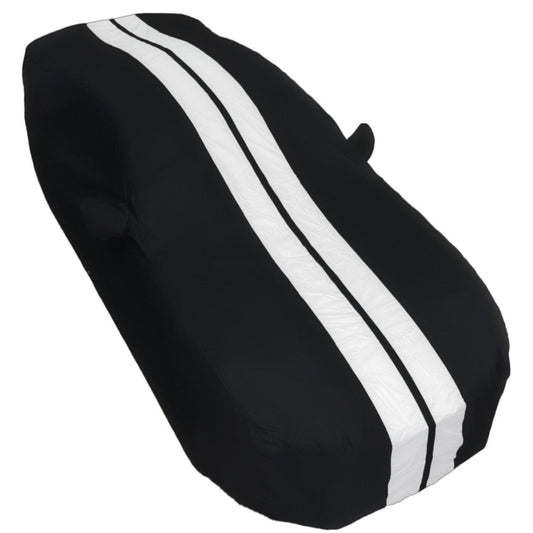 Ultraguard Plus Car Cover -  Ford Mustang Ultraguard Plus Car Cover - 300D Indoor/Outdoor Protection - Black with Gray Stripes