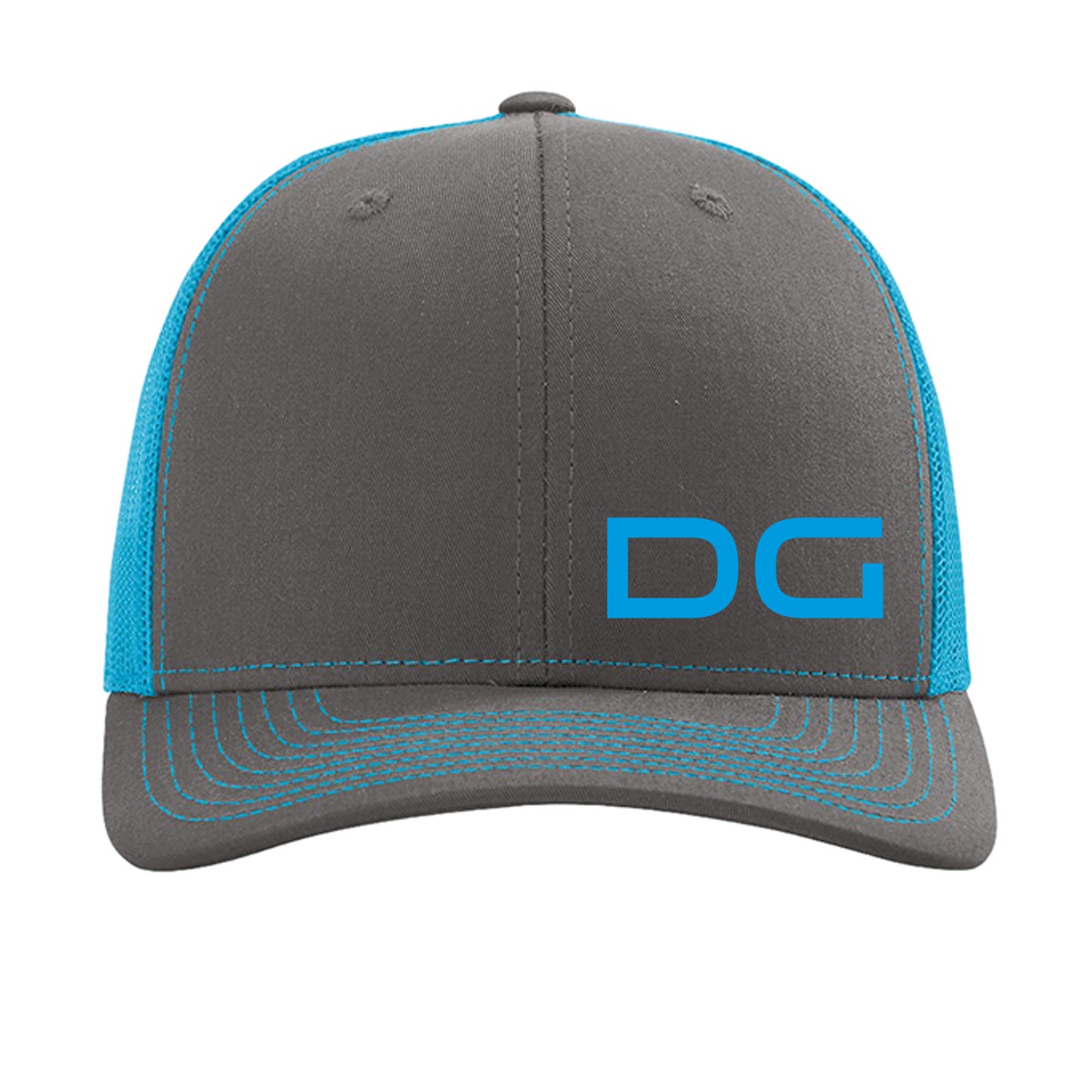 Charcoal/ Neon Blue - 112 - FRONT